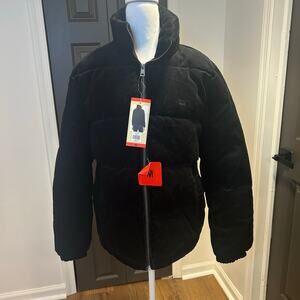 Levi’s Black Quilted Corduroy Sz M Trucker Jacket